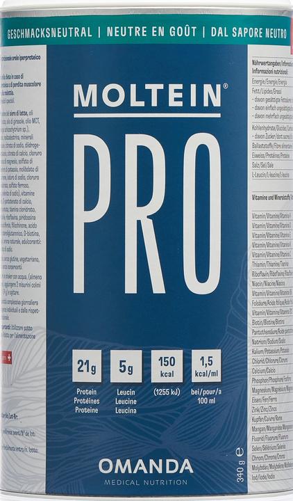 Nährwerte und Zutaten Moltein Pro 1.5 Neutral (340g) (1 x, 340 g)