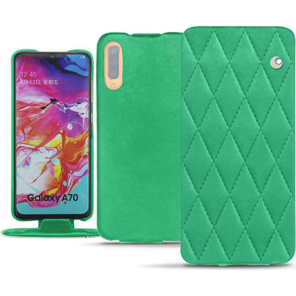 Noreve Lederschutzhülle vertikal (Samsung Galaxy A70), Smartphone Hülle, Mehrfarbig