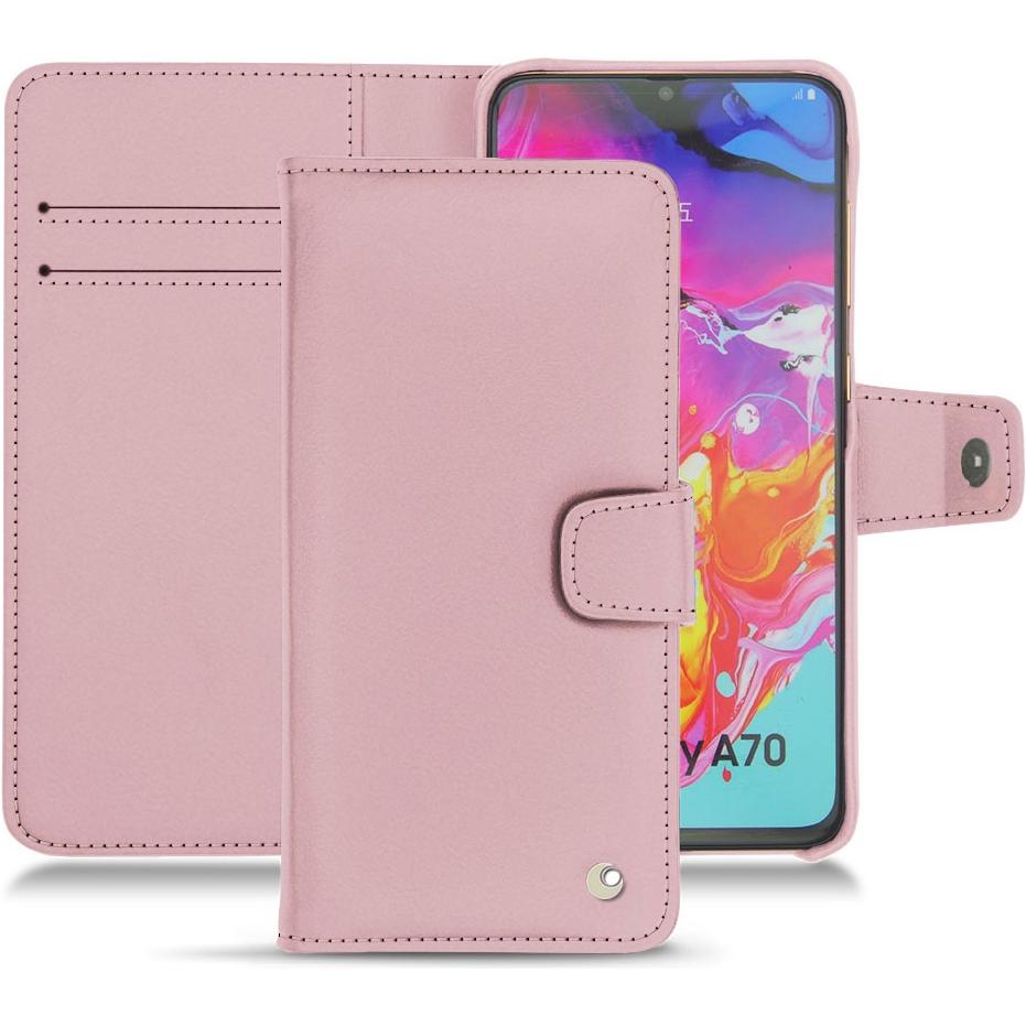 Thumbnail - Noreve Lederschutzhülle Wallet (Samsung Galaxy A70), Smartphone Hülle, Rosa