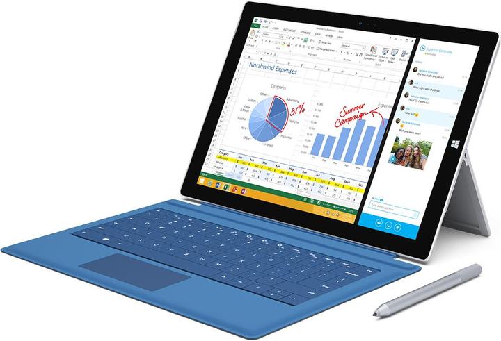 Produktbild Microsoft Surface Pro 3, 256GB SSD (12", Intel Core i5-4300U, 8 GB, 256 GB)