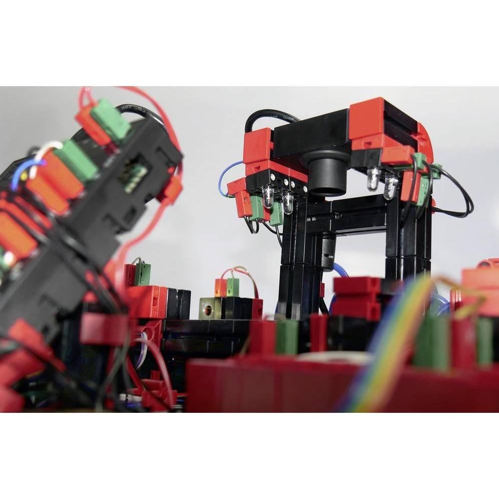 Fischertechnik Qualitätssicherung mit KI Simulationsmodell Fertiggerät 9 V (568416)