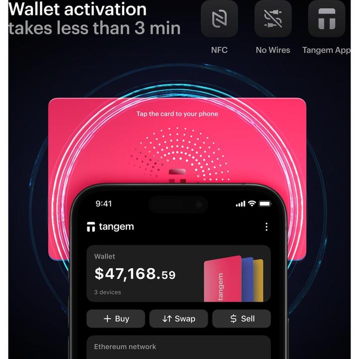 Actual product image Tangem 2.0 - 3 Card Set - Spring Bloom