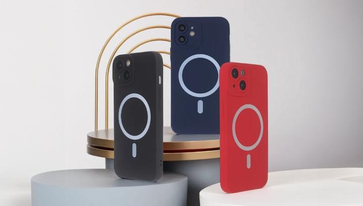 Produktbild Tecto Shield Silicon Soft Mag Case for iPhone 15 Pro 6,1" dark blue (Apple iPhone 15 Pro)