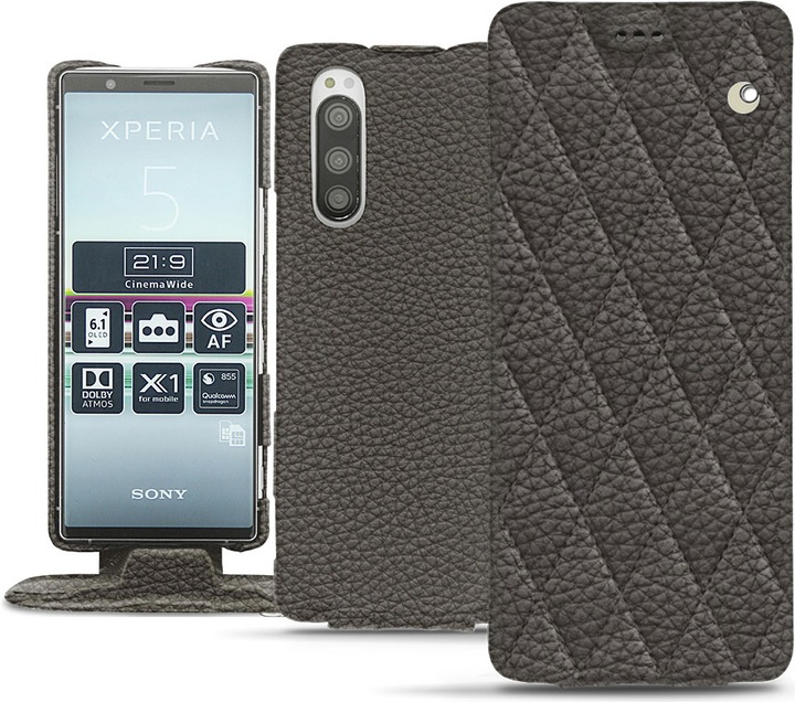 Noreve Lederschutzhülle vertikal (Sony Xperia 5)