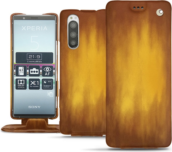 Actual product image Noreve Leather cover vertical (Sony Xperia 5)