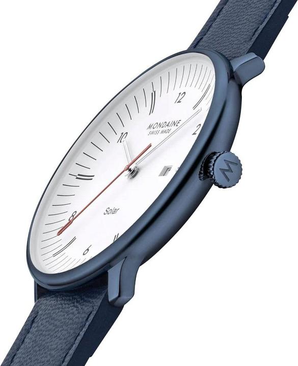 Produktbild Mondaine MLE.41910.LQV Herrenuhr Doppio Solar 41mm (Analoguhr, Swiss Made, 41 mm)