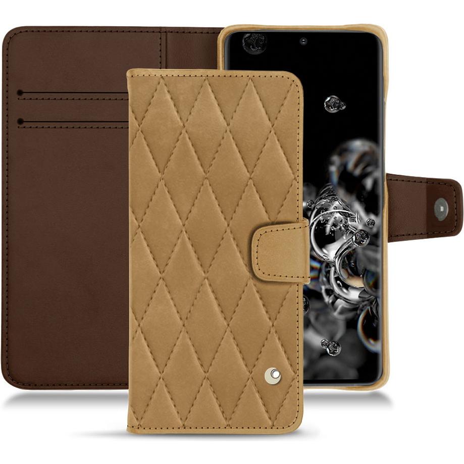 Thumbnail - Noreve Lederschutzhülle Wallet (Samsung Galaxy S20 Ultra 5G), Smartphone Hülle, Braun