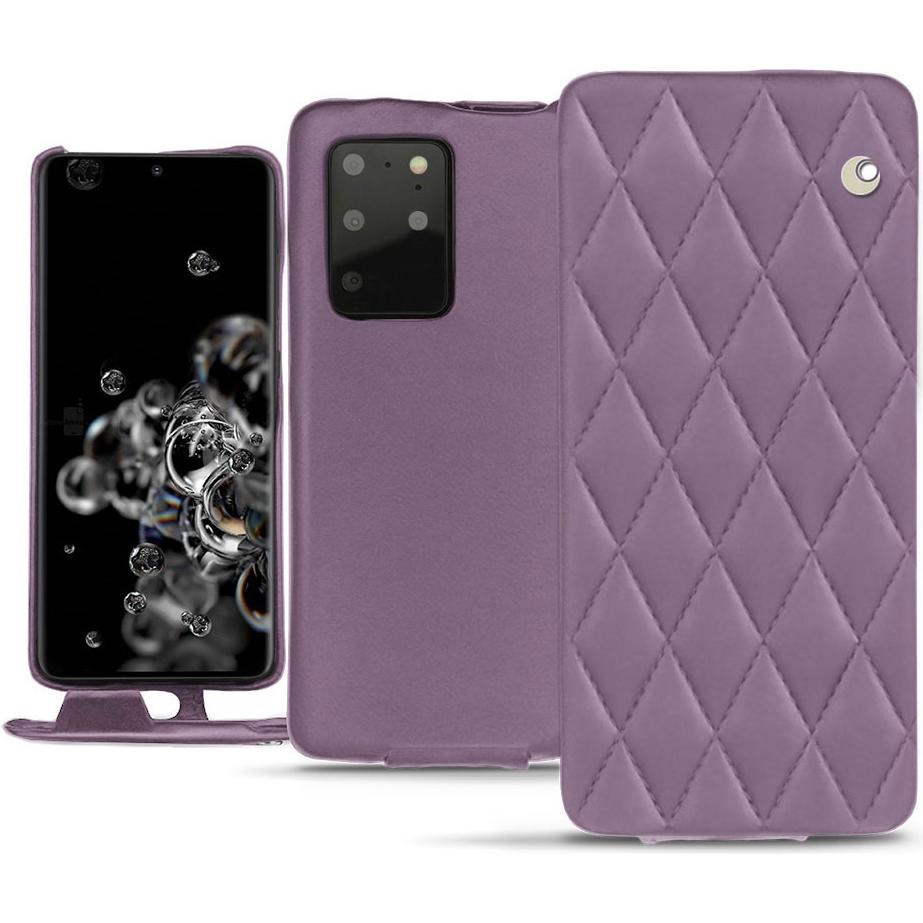 Noreve Lederschutzhülle vertikal (Samsung Galaxy S20+ 5G), Smartphone Hülle, Violett