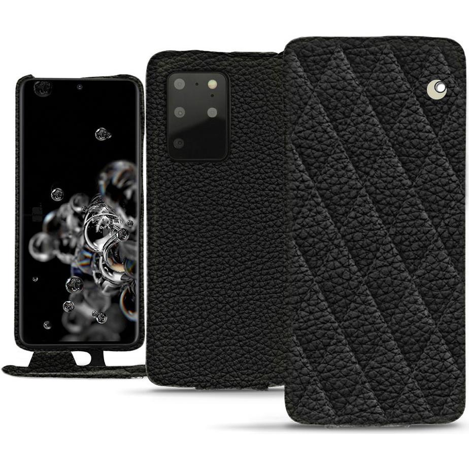 Noreve Lederschutzhülle vertikal (Samsung Galaxy S20+ 5G), Smartphone Hülle, Schwarz