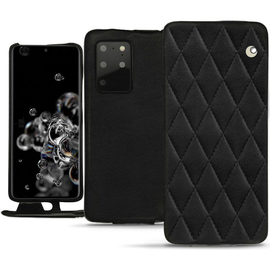 Noreve Lederschutzhülle vertikal (Samsung Galaxy S20+ 5G), Smartphone Hülle, Schwarz