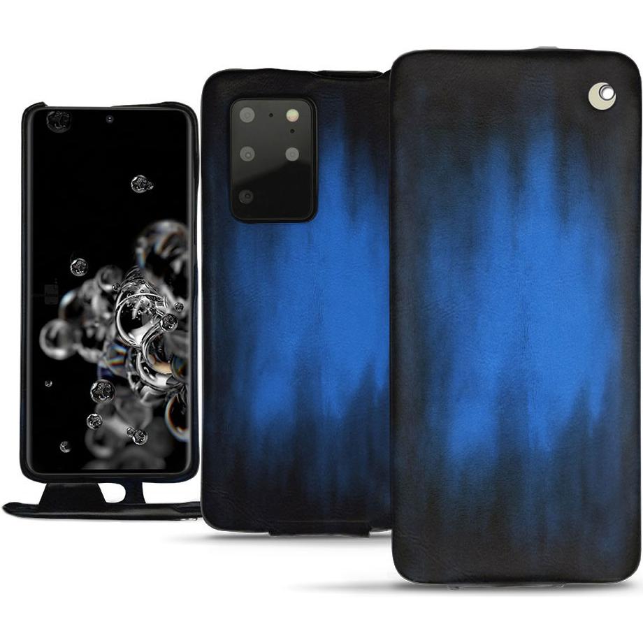 Noreve Lederschutzhülle vertikal (Samsung Galaxy S20+ 5G), Smartphone Hülle, Blau