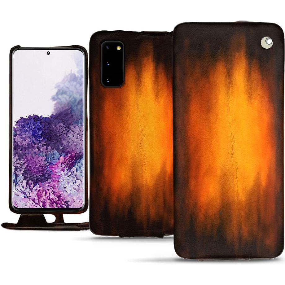 Thumbnail - Noreve Lederschutzhülle vertikal (Samsung Galaxy S20), Smartphone Hülle, Violett