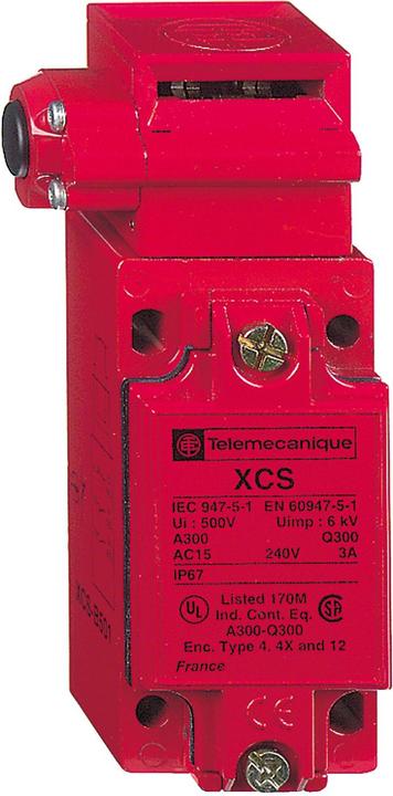 Produktbild TE Sensors Safety switch,button unlock,1NC 2NO