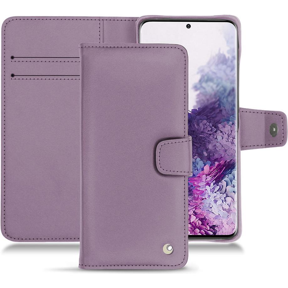 Noreve Lederschutzhülle Wallet (Samsung Galaxy S20), Smartphone Hülle, Violett