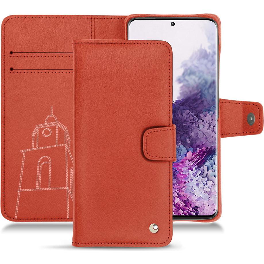 Thumbnail - Noreve Lederschutzhülle Wallet (Samsung Galaxy S20), Smartphone Hülle, Orange