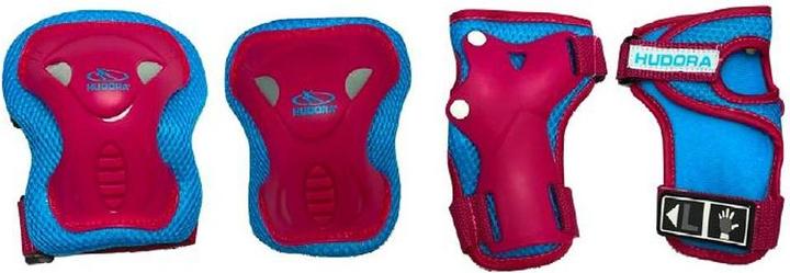 Productafbeelding Hudora Biomechanische beschermerset voor kinderen (S, Ellebogen, Kniebrace, Polsbeschermers, 6 stuk)