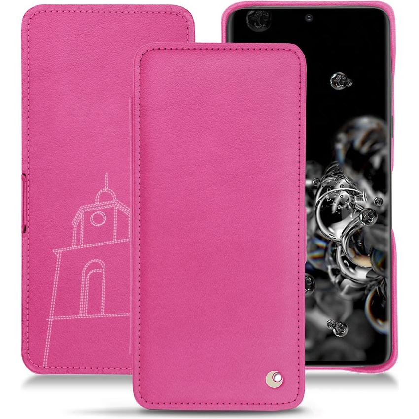 Thumbnail - Noreve Lederschutzhülle horizontal (Samsung Galaxy S20 Ultra 5G), Smartphone Hülle, Rosa