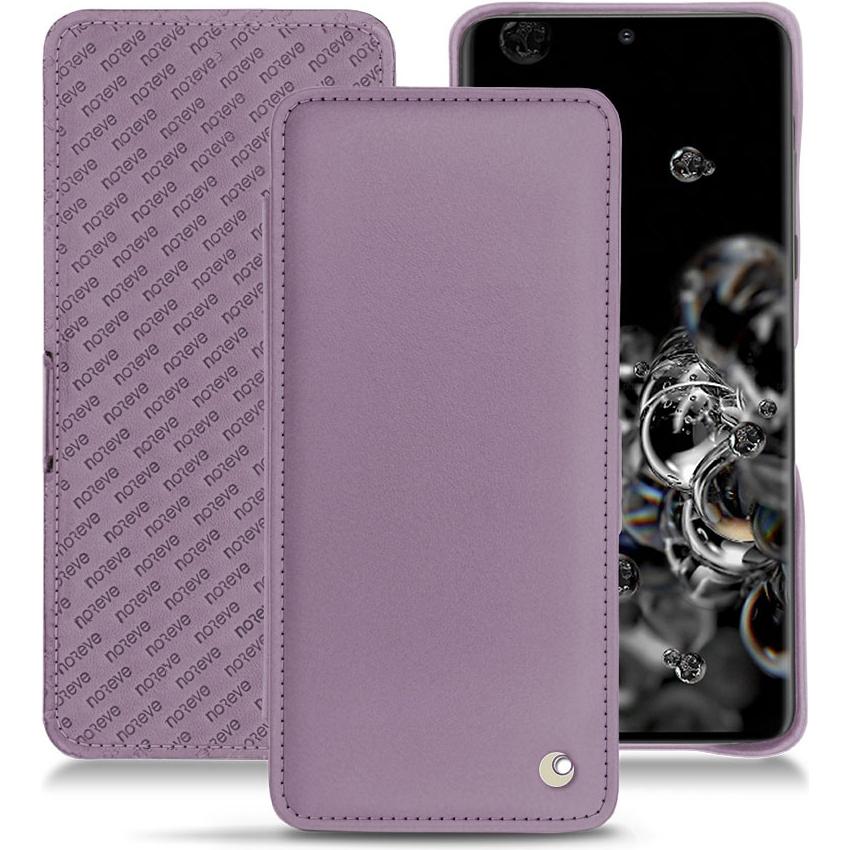 Noreve Lederschutzhülle horizontal (Samsung Galaxy S20+ 5G), Smartphone Hülle, Violett