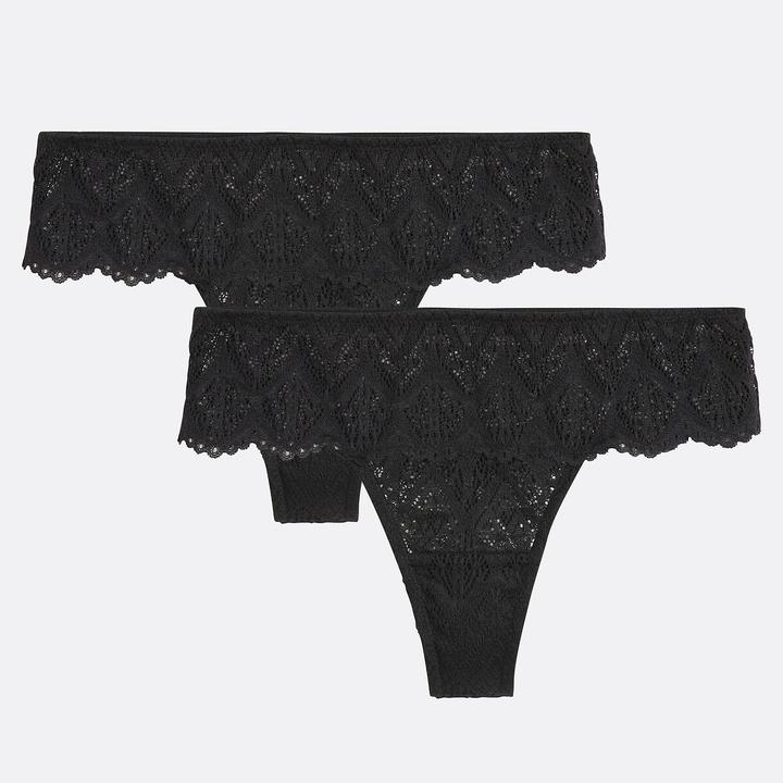Image du produit La Redoute Collections 2er-Pack Spitzen-Tangas Lison (46, lot de 2)