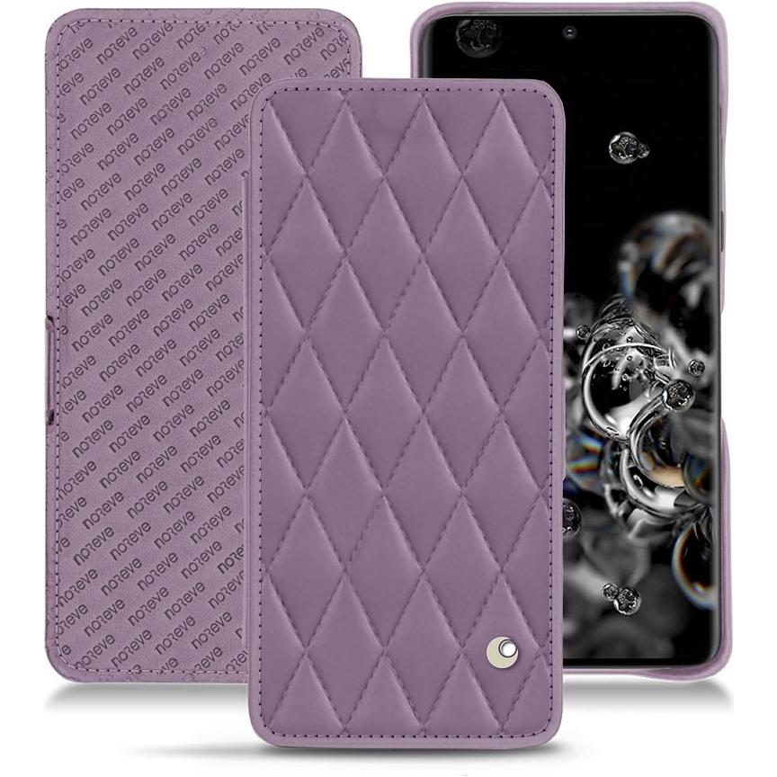 Noreve Lederschutzhülle horizontal (Samsung Galaxy S20+ 5G), Smartphone Hülle, Violett