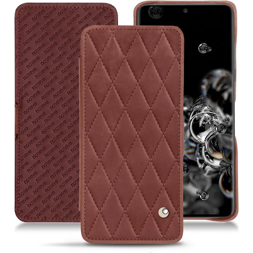 Noreve Lederschutzhülle horizontal (Samsung Galaxy S20+ 5G), Smartphone Hülle, Rot