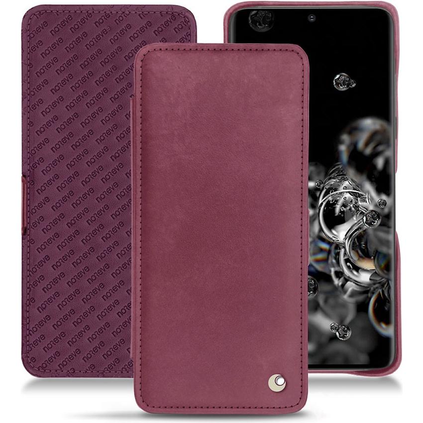 Noreve Lederschutzhülle horizontal (Samsung Galaxy S20+ 5G), Smartphone Hülle, Violett