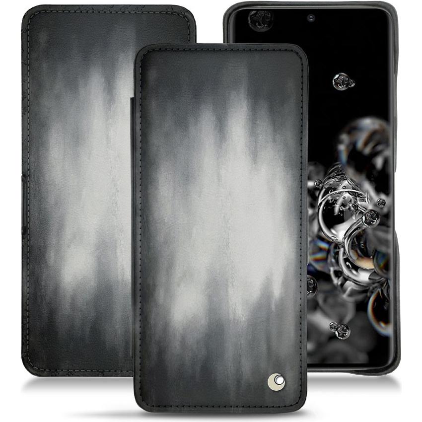 Noreve Lederschutzhülle horizontal (Samsung Galaxy S20+ 5G), Smartphone Hülle, Grau