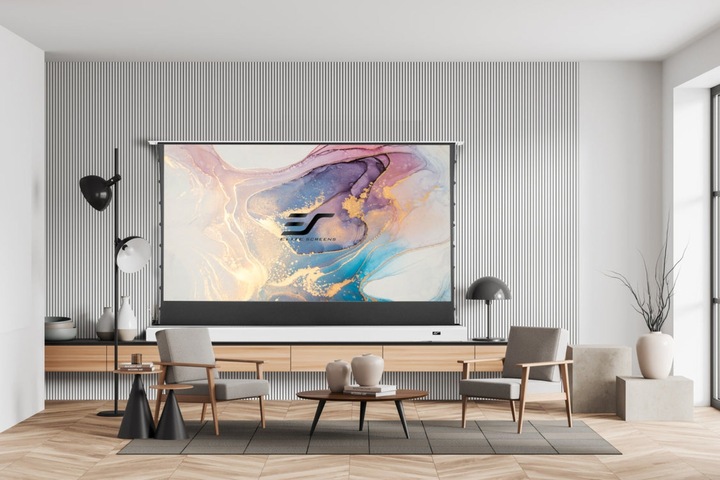 Produktbild Elite Screens Kestrel Tab-Tension Floor-UP 2 CLR (101", 16:9)