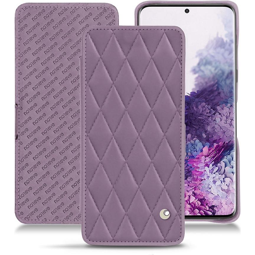 Noreve Lederschutzhülle horizontal (Samsung Galaxy S20), Smartphone Hülle, Violett