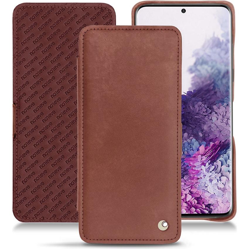 Noreve Lederschutzhülle horizontal (Samsung Galaxy S20), Smartphone Hülle, Rot