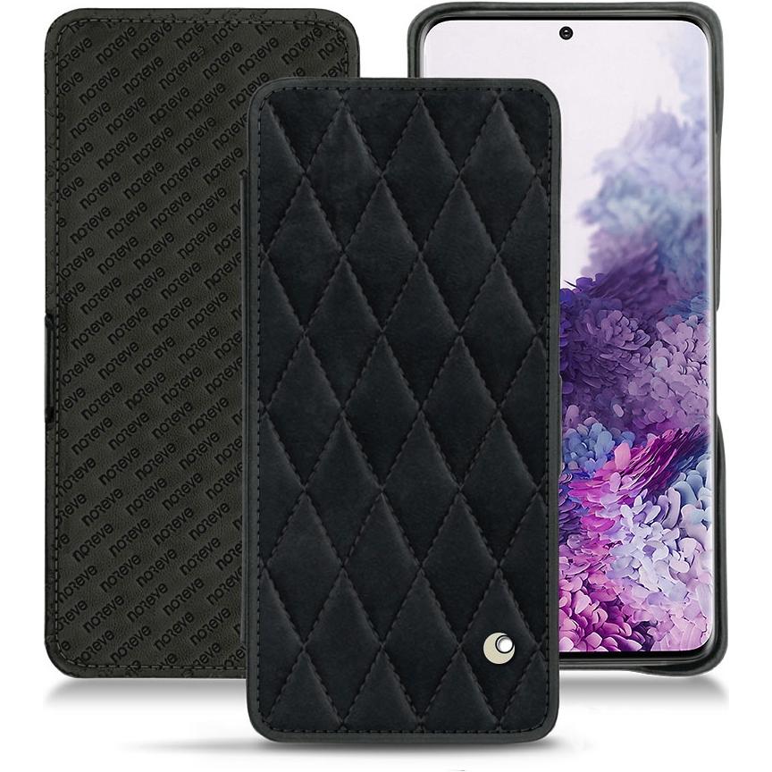 Noreve Lederschutzhülle horizontal (Samsung Galaxy S20+), Smartphone Hülle, Schwarz