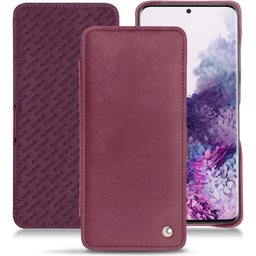 Noreve Lederschutzhülle horizontal (Samsung Galaxy S20), Smartphone Hülle, Violett