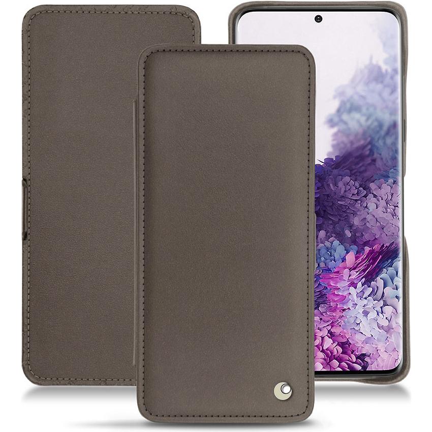 Noreve Lederschutzhülle horizontal (Samsung Galaxy S20), Smartphone Hülle, Grau