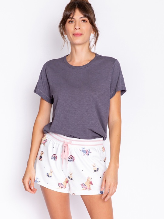 Image du produit Pj Salvage Shorts blanc/Ã petits motifs (38)