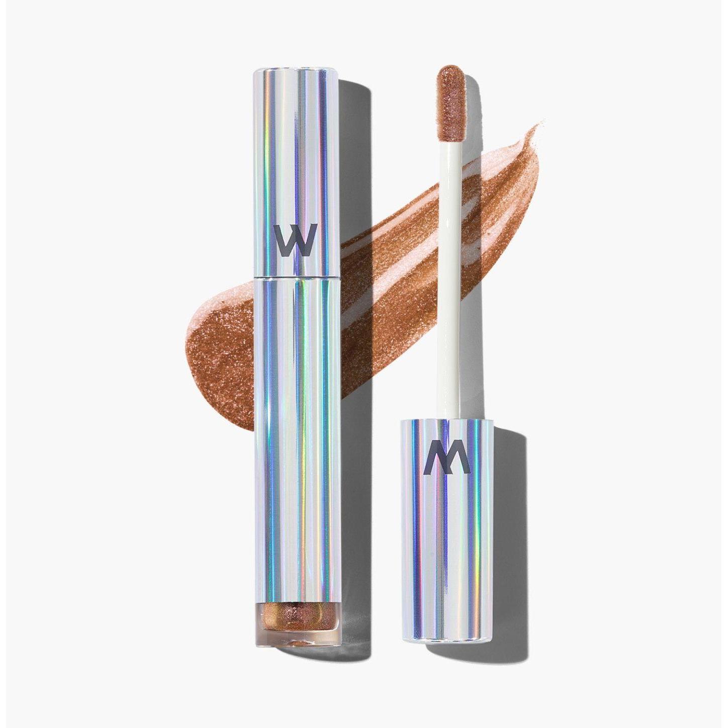 Wonderskin, Lippenstift + Lipgloss, - Wonder Blading Top Gloss Gold Glitter