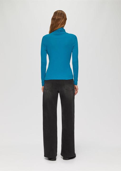 Actual product image S.Oliver T-Shirt Elastisches Langarmshirt mit Rollkragen (46)