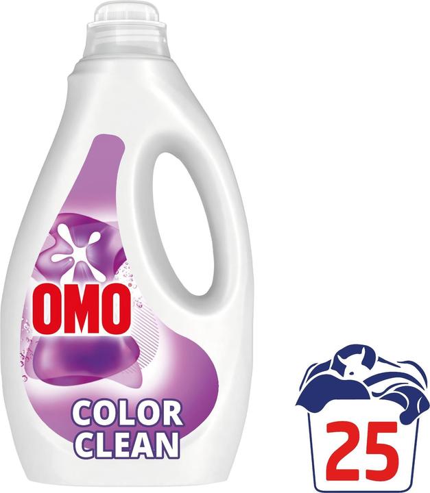 Produktbild OMO Flüssigwaschmittel Color Clean Duo 2 x 1.25 l (50 Waschgänge, Flüssigwaschmittel)
