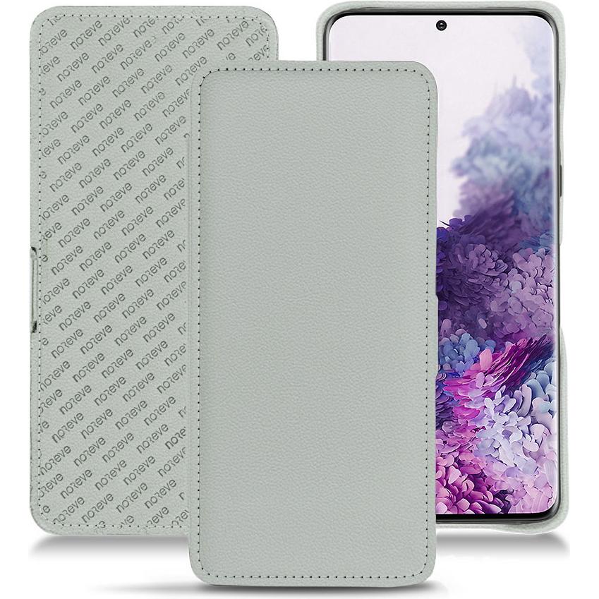 Thumbnail - Noreve Lederschutzhülle horizontal (Samsung Galaxy S20), Smartphone Hülle, Grau
