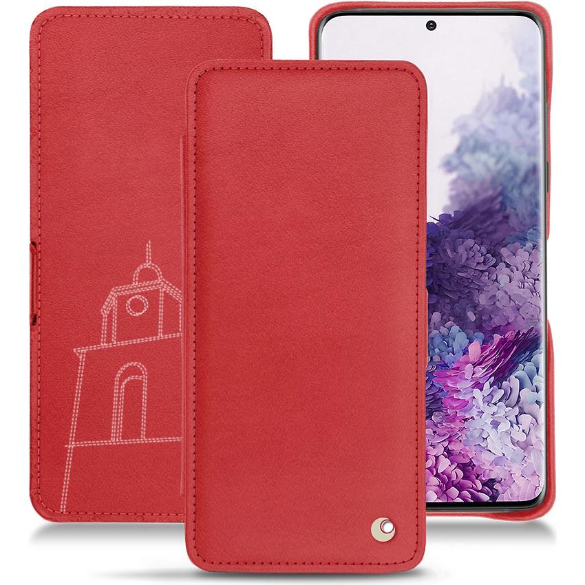 Thumbnail - Noreve Lederschutzhülle horizontal (Samsung Galaxy S20), Smartphone Hülle, Rot