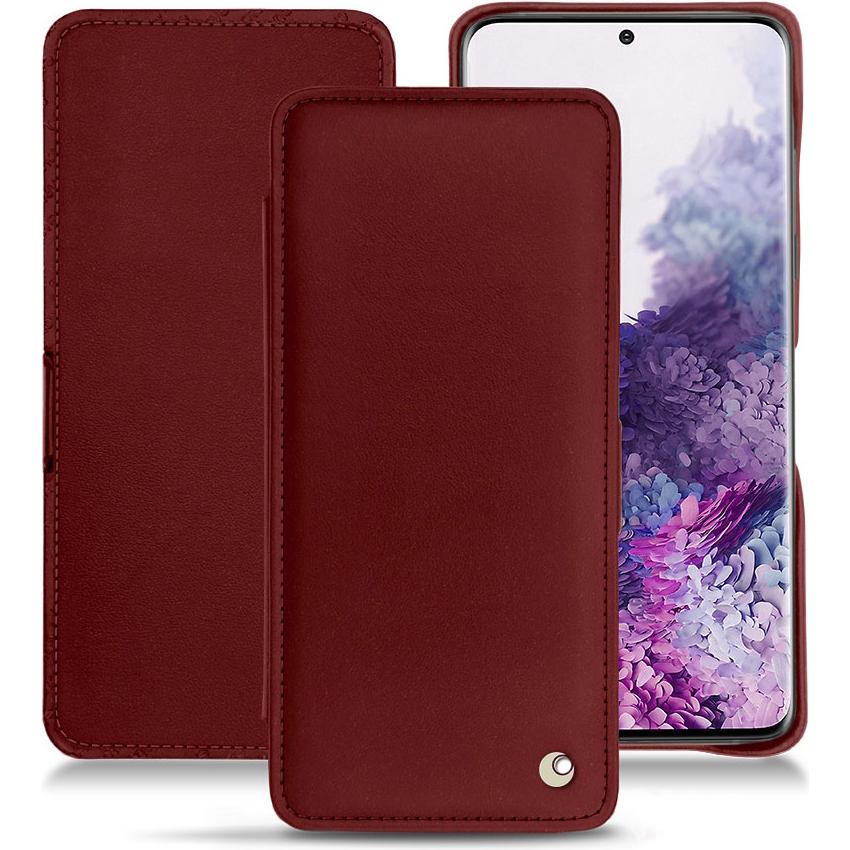 Noreve Lederschutzhülle horizontal (Samsung Galaxy S20), Smartphone Hülle, Rot