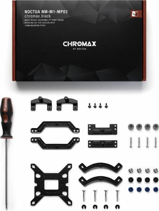 Actual product image Noctua NM-M1-MP83 chromax.black, mounting/mounting (black)