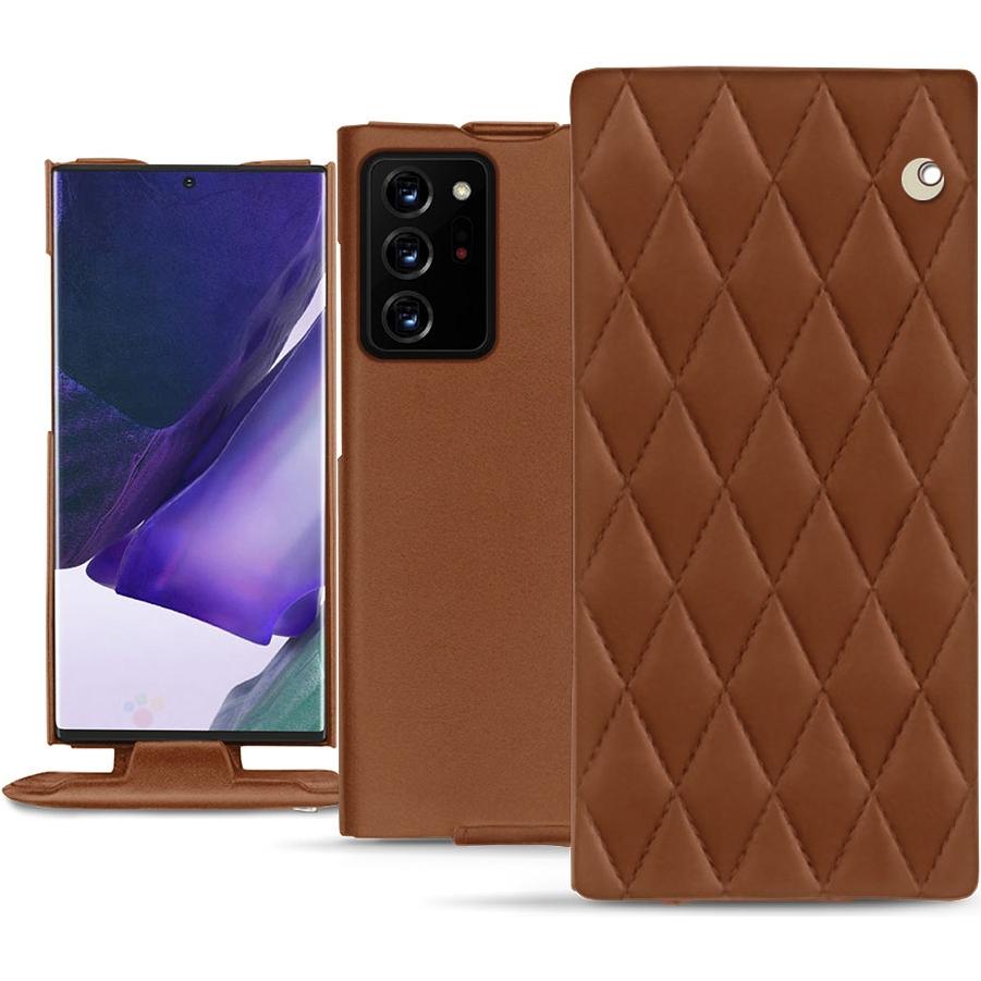 Thumbnail - Noreve Lederschutzhülle vertikal (Samsung Galaxy Note 20 Ultra), Smartphone Hülle, Braun