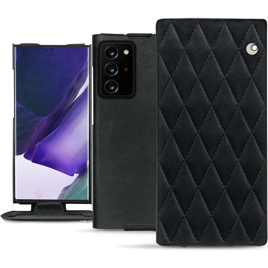 Noreve Lederschutzhülle vertikal (Samsung Galaxy Note 20 Ultra), Smartphone Hülle, Schwarz