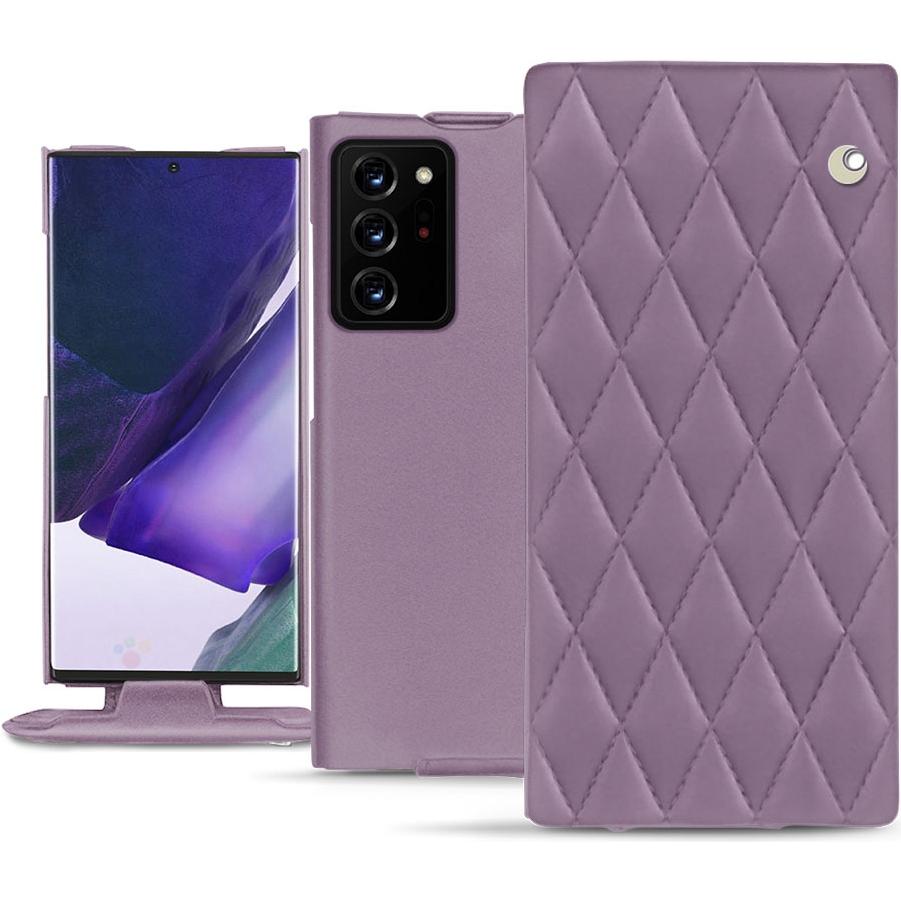 Noreve Lederschutzhülle vertikal (Samsung Galaxy Note 20 Ultra), Smartphone Hülle, Violett