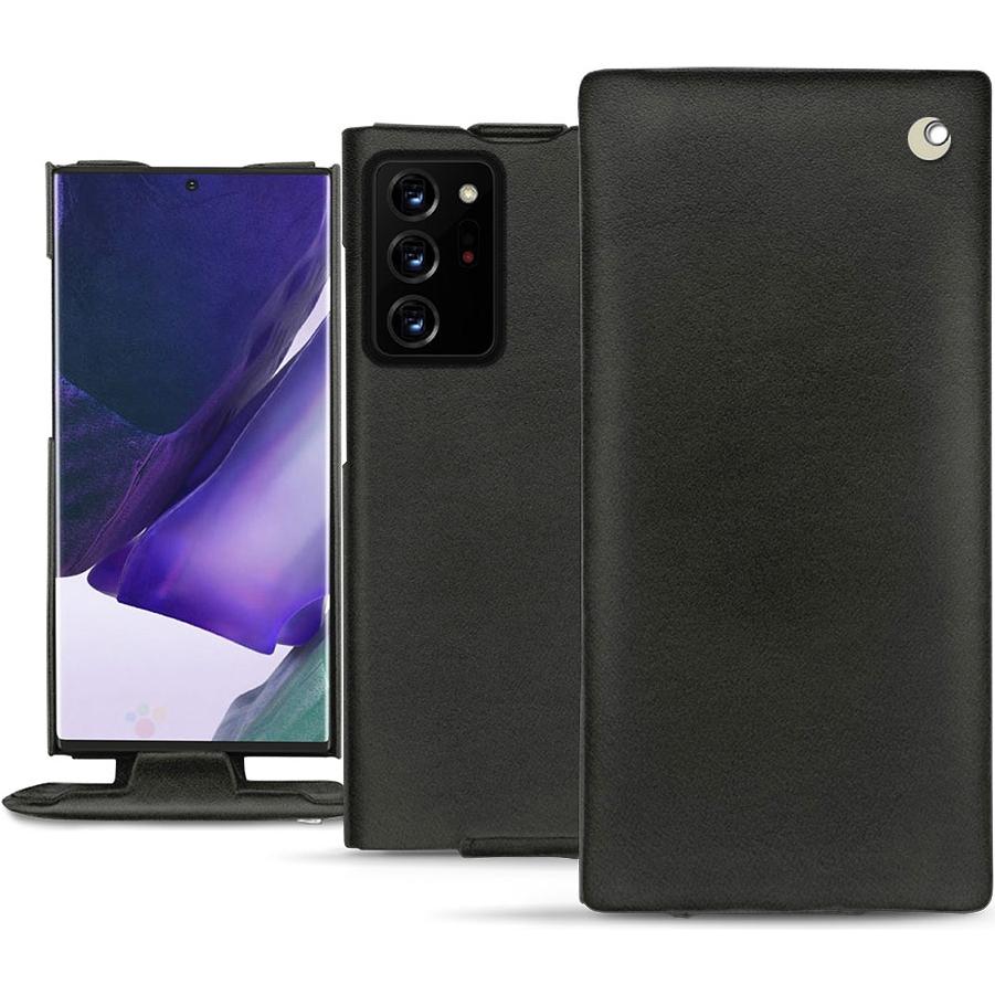 Noreve Lederschutzhülle vertikal (Samsung Galaxy Note 20 Ultra), Smartphone Hülle, Schwarz