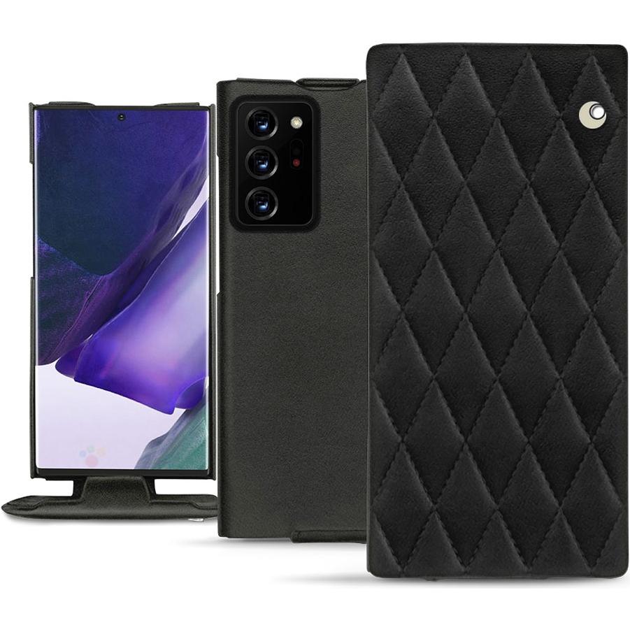 Noreve Lederschutzhülle vertikal (Samsung Galaxy Note 20 Ultra), Smartphone Hülle, Schwarz