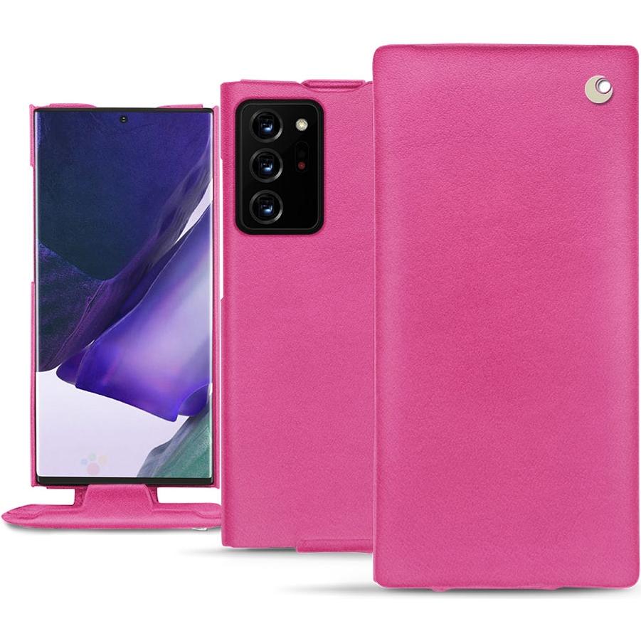 Noreve Lederschutzhülle vertikal (Samsung Galaxy Note 20 Ultra), Smartphone Hülle, Rosa