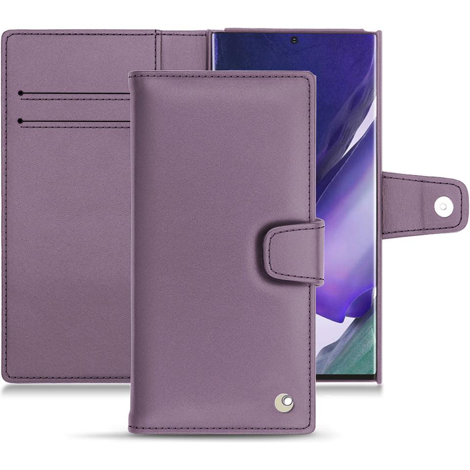 Noreve Lederschutzhülle Wallet (Samsung Galaxy Note 20 Ultra), Smartphone Hülle, Violett