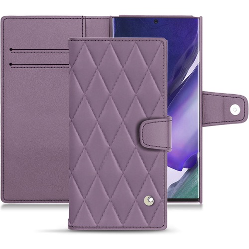 Noreve Lederschutzhülle Wallet (Samsung Galaxy Note 20 Ultra), Smartphone Hülle, Violett