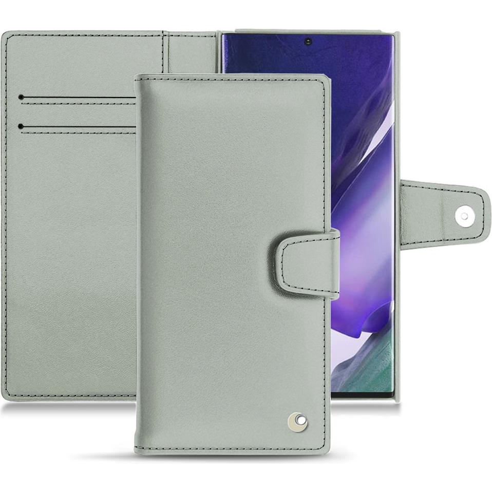 Noreve Lederschutzhülle Wallet (Samsung Galaxy Note 20 Ultra), Smartphone Hülle, Grau